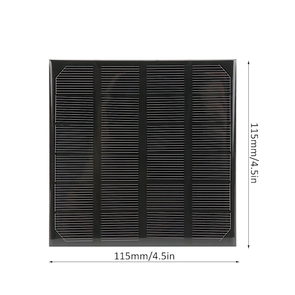 2W 6V Mini Monokrystallinsk Solcellepanel for Camping Batterilading
