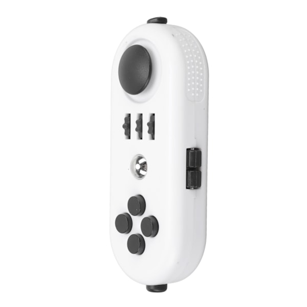 Sensorisk Fidget Controller Pad Bærbar EDC Legetøj til Angstlindring, Stressreduktion og Afslapning - Sæt med 5 i Hvid og Sort Black and white