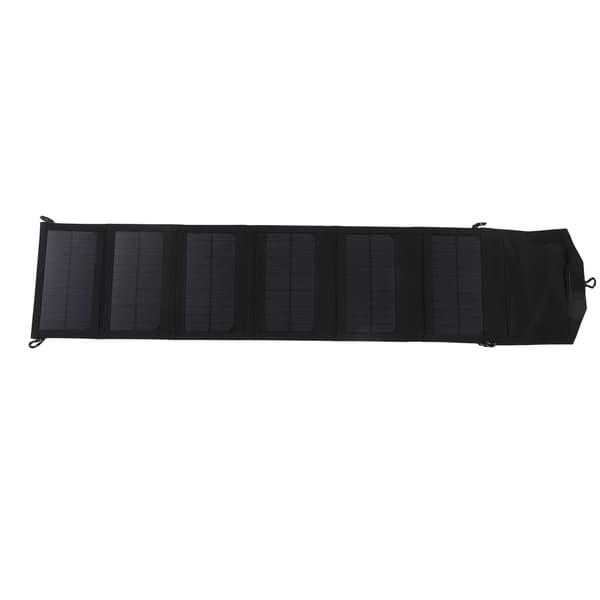 Foldbar 6 Panel 20W Monokrystallinsk Solcelleoplader med 2 USB-porte til Camping