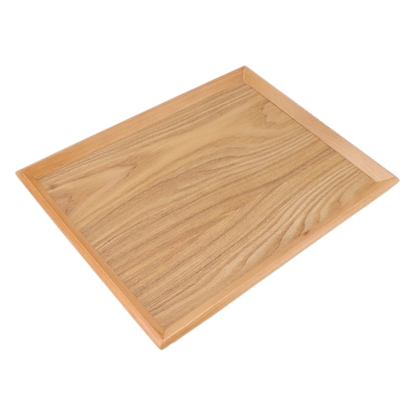 Multifunktionell Rektangulär Träserveringsbricka för Frukt, Mat, Pizza - Perfekt för Sammankomster & Utomhusbruk (36,5 x 27 cm)