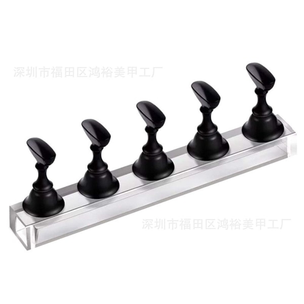 Nail Art schackbrädesställ Nail Practice Stand black