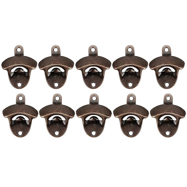 10-pack flasköppnare Väggmonterad rustik set