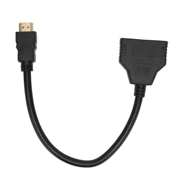 HD Multimedia Interface Splitter 1 inn 2 ut hann til dobbel hunn adapterkabel