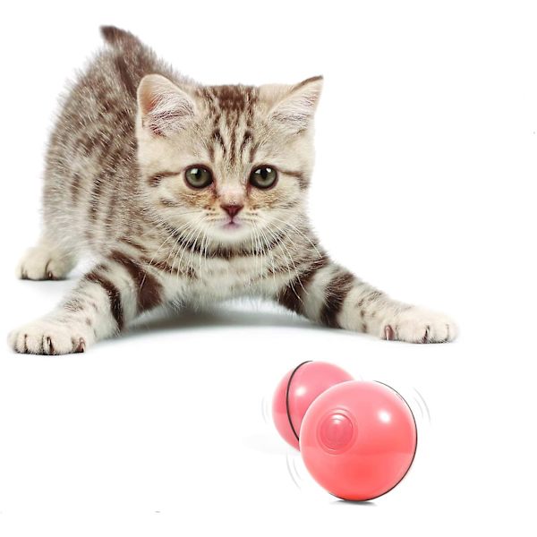 Cat Toy - Ny version 360 graders självroterande Pink