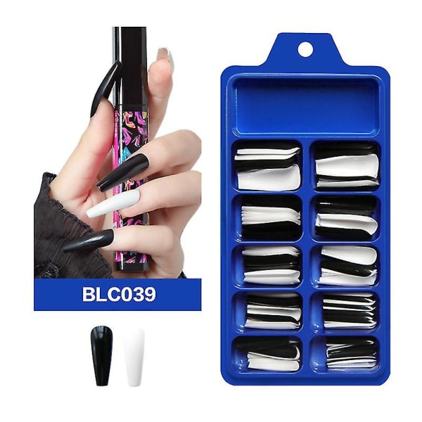 Naglar Konstgjorda lösnaglar Nagelplåster Bär Nail Long Style