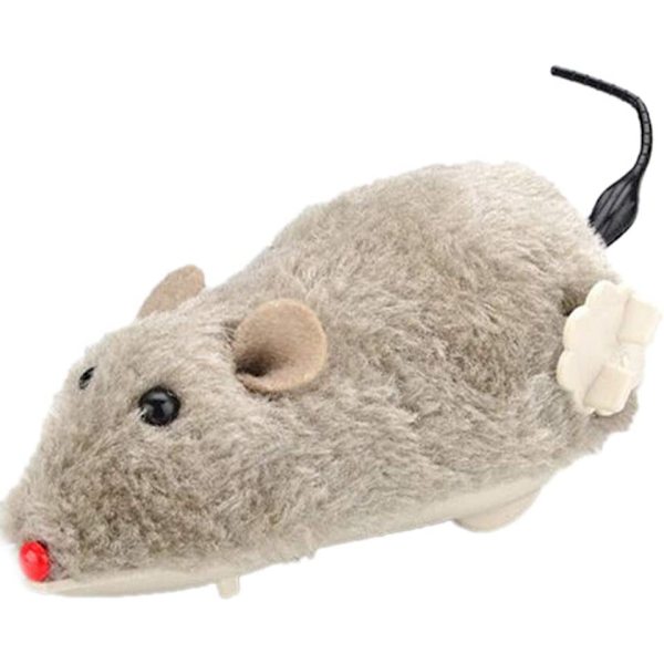 Pet Cat Wind Up Toy Dog Plysch Rolig Toy Mus Djur som springer