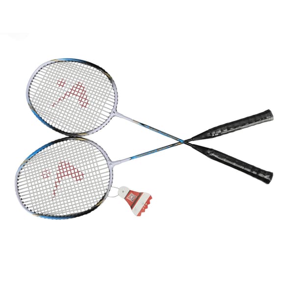 Blått Badmintonracketpar Aluminiumlegering Bekvämt Halkfritt Grepp Racketset