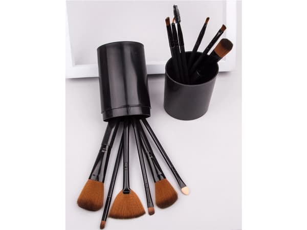 【DENGTU】12-pak makeupbørstesæt med etui 140