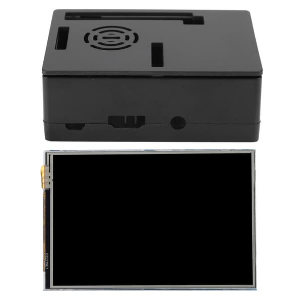 Raspberry Pi 3 B ABS Skalfodral 3,5 tums pekskärmstillbehörssats
