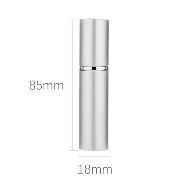 【DENGTU】Mini påfyllbare parfymeflasker 2-pakning Sølv 5 ml Sølv Silver 5 ml
