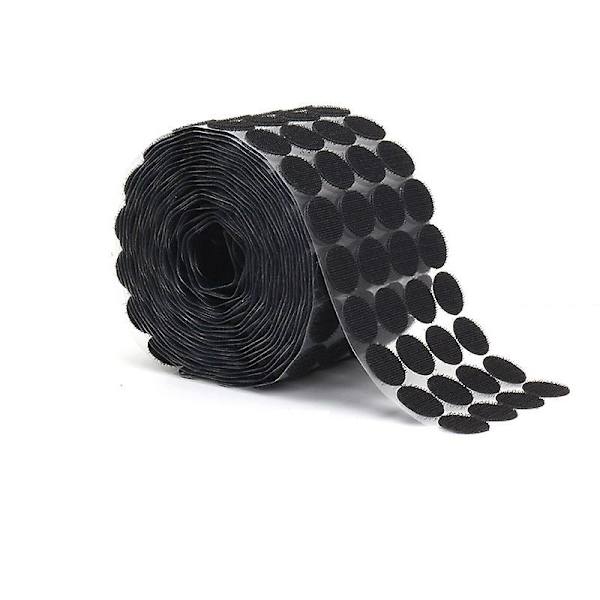 1000 stycken 10 mm prickar självhäftande 500 par självhäftande prickar Black