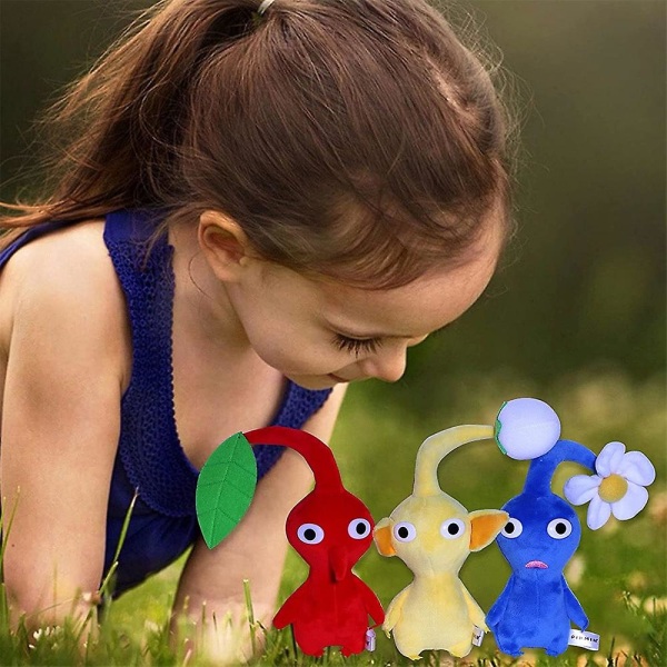 18 cm Pikmin Plush Bud Leaf Mjuk fylld docka Yellow Buds 18CM