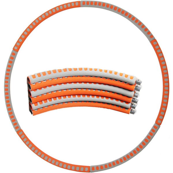 Hula Hoop Fitness Gymnastik för vuxna och barn orange