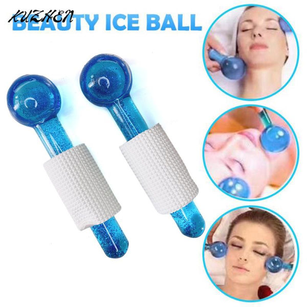 Crystal Ball Ansiktskylning Ice Globes Massage Roller Som bild As pic