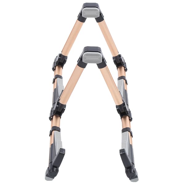 Dubbelt Vertikalt Hopfällbart Gitarrställ Universal Ukulele Bas Golv Rad Musikinstrument