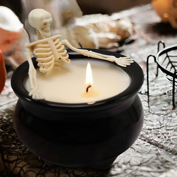 Halloween Skull Candles Prank White Elephant Födelsedagspresenter