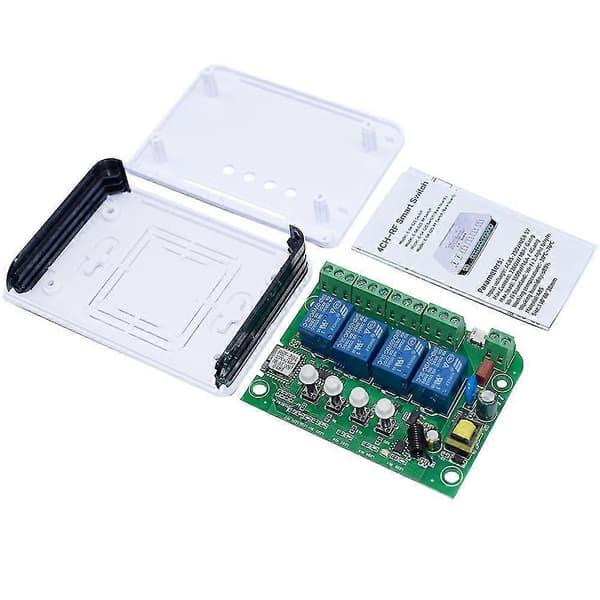 For Ewelink Relay 4ch Switch Module Wifi Rf 85v-250v 16a Relay Radio Frequency Remote Control Smart[dt]