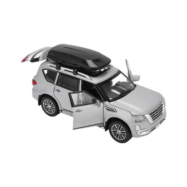 1/32 SUV Bilmodel Legering Diecast Træk Tilbage Legetøjsbiler med Lyd og Lys til Drenge og Piger Sølv