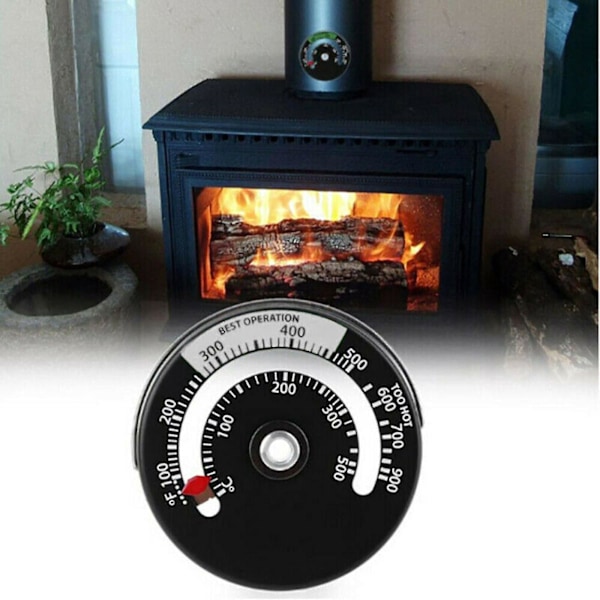 Magnetisk vedspis Rörtermometer Öppen spis Rökgasbrännare Värme