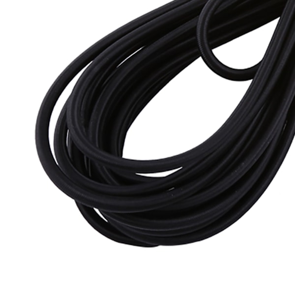 Holdbar 5mm Sort Elastisk Snor til DIY Smykkefremstilling - 10M Længde