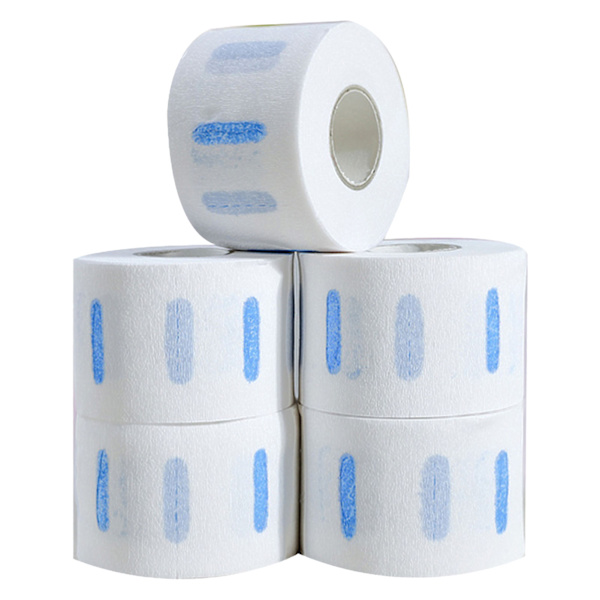 Professionella stretchiga vita nackremsor - 5 rullar, frisör nackremsor papper frisörverktyg för hårklippning