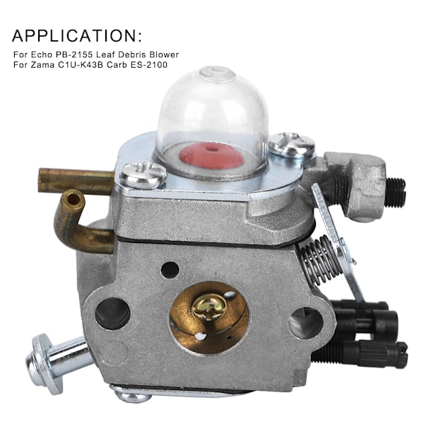 Aluminiumforgasser for Echo PB-2155 Blåser, Kompatibel med Zama C1U-K43B & ES-2100