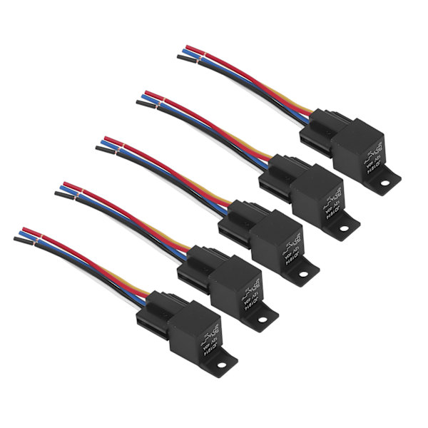 5-polet bilrelæ 12V 40A ABS-skal stabil forbindelse