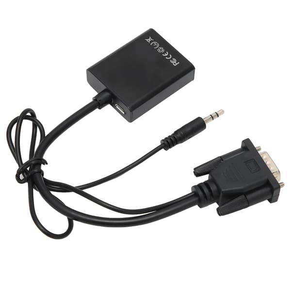 VGA til HDMI Audio Video Konverter Adapter