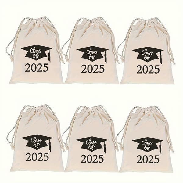 2025 Godisväskor för examen Jul Bröllopsgodisförpackning Presentpåsar för examensfester och evenemang 15x20cm