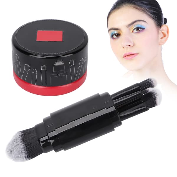 【DENGTU】5 professionelle makeupbørster til rejser med renseboks