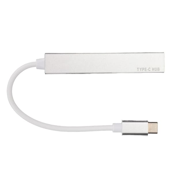 USB C Hub 4 i 1 Typ C till USB 2.0 3.0 Mini Portabel Silver Dockningsstation Skrivbordsdator Laptop