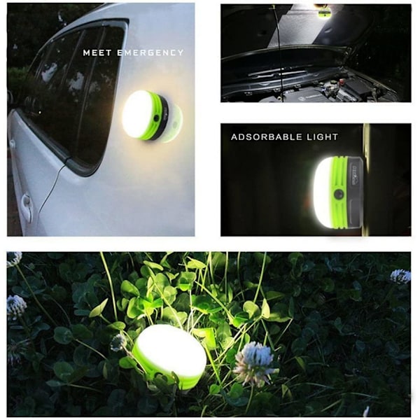 Bärbar LED-campinglykta Tältlampa, batteridriven