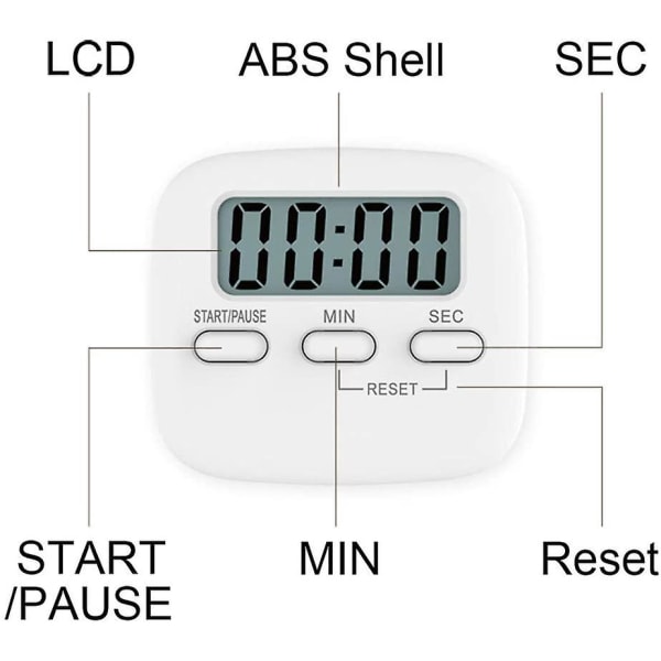 Digital Kökstimer Nedräkning Stoppur Timer