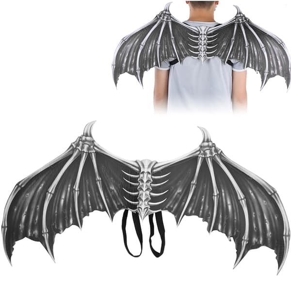 Sorte Børne Halloween Vinge Foldbar Fest Kostume Cosplay Tilbehør Gave