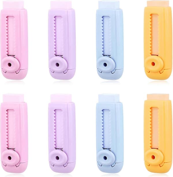 8 st skjutbara infällbara pennuddar, push-pull-uddar med dynamisk push-pull