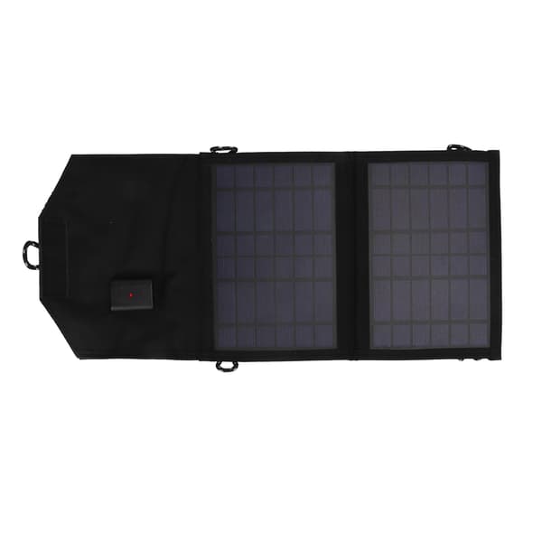 Vikbar 7W 5V USB Polykristallin Solpanel Laddare för Utomhusbruk
