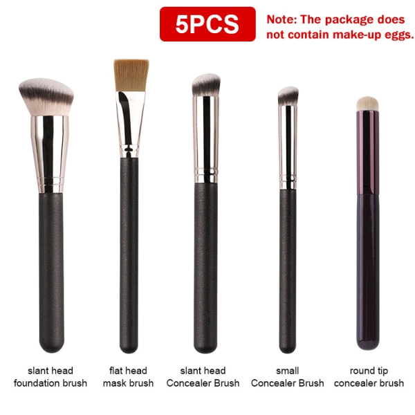 Sminkborstar Blush Concealer Makeupborstar för ansiktet Set 6