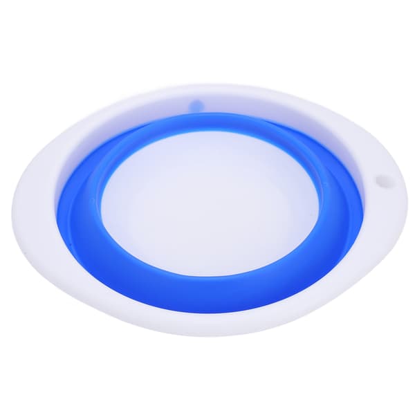 Sammenleggbart håndvask Bærbar multifunksjonell plastgummi grønnsakvask for reiser 23x20x7cm