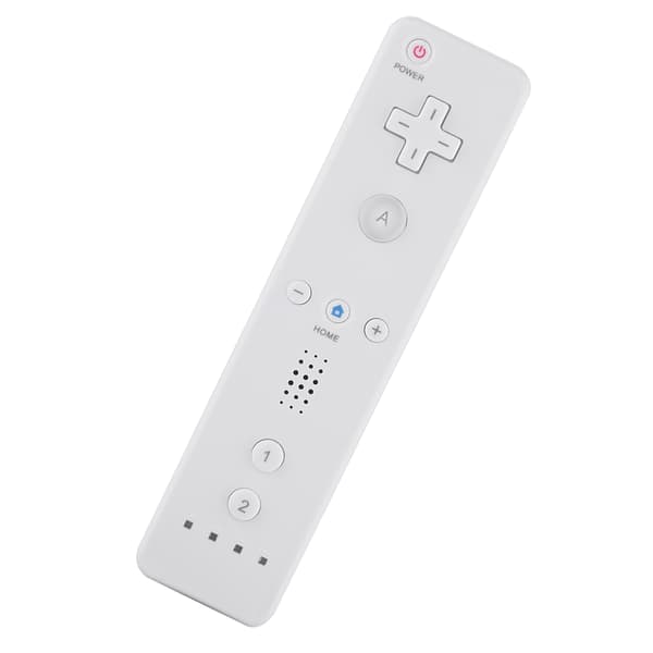 Trådløs spillkontroller med analog joystick for WiiU Wii-konsoll, hvit