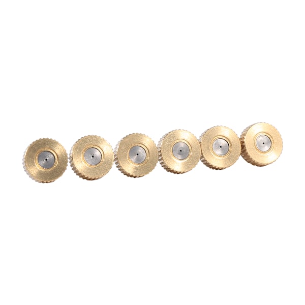 20 kpl 0,4 mm messinkisiä sumutussuuttimia puutarhan jäähdytysjärjestelmiin 10/24 UNC -liittimillä