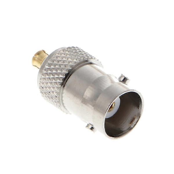 BNC hunstik til MCX hanstik lige RF koaksialstikadapter Silver