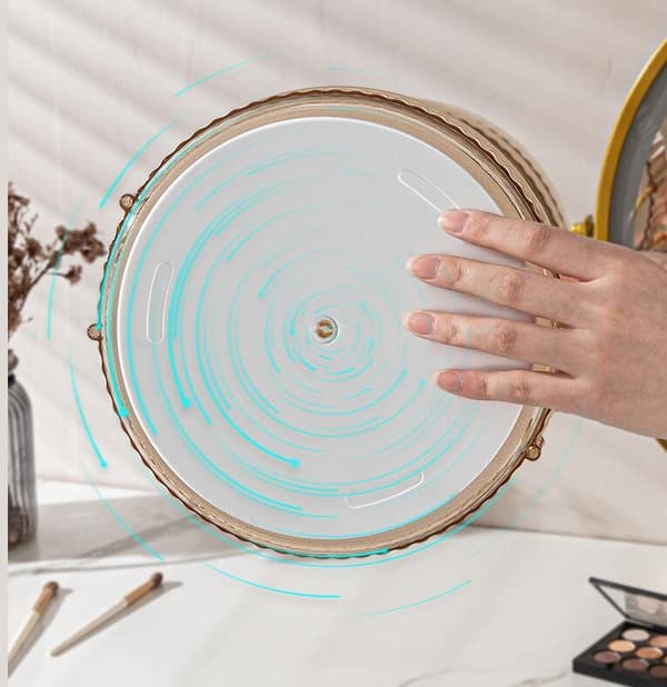 360 Graders Make-up Organizer til Toilettet, 2-lags Stor Kapacitet green