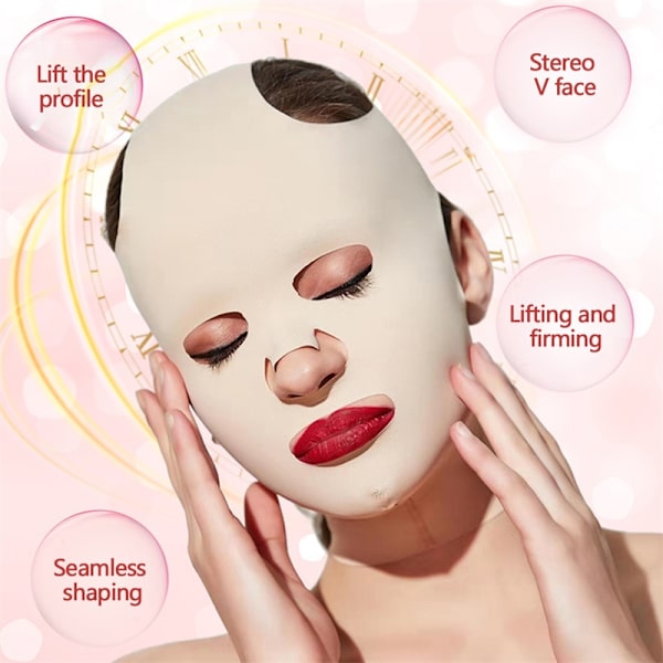 3dAnti Wrinkle Face Sova Bantning Lift V Mask Bandage Shaper