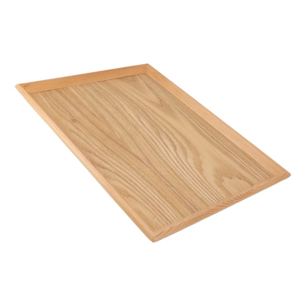 Multifunktionell Rektangulär Träserveringsbricka för Frukt, Mat, Pizza - Perfekt för Sammankomster & Utomhusbruk (36,5 x 27 cm)