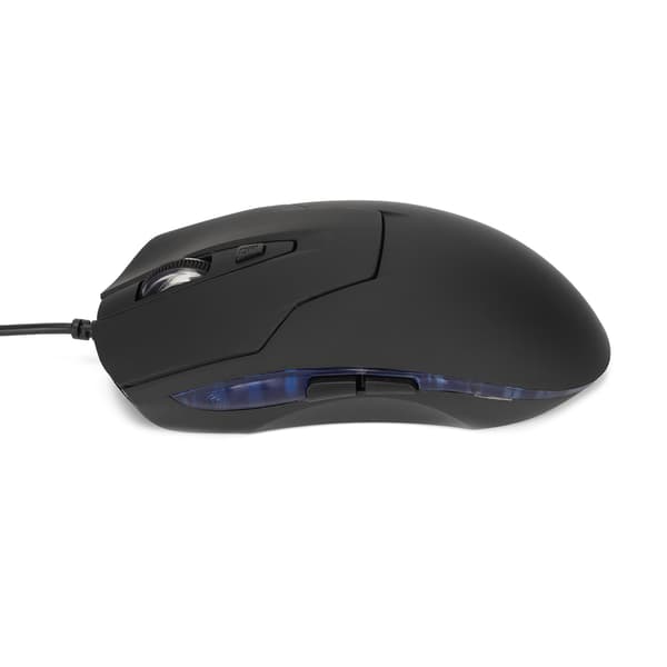Blå Bakgrundsbelyst USB C Trådbunden Ergonomisk Gamingmus Multimediatangenter
