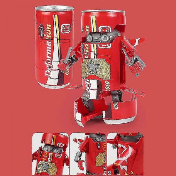 Transformator Robotleketøy for Barn Robot Actionfigur Brusboksleketøy, Nyhet Bokser Deformerte Robotfigurer Leketøysgave for Barn Gutter