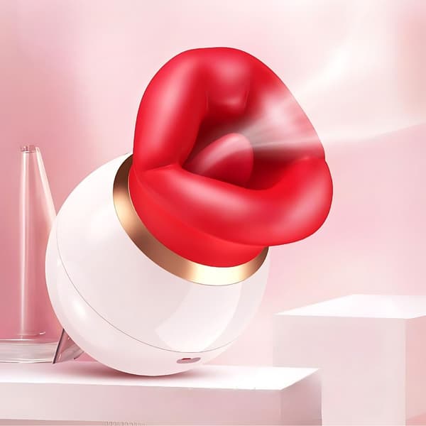 【DENGTU】Intimia Røde Lepper Sugevibrator