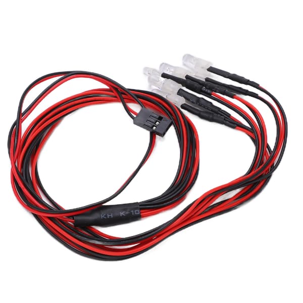 Kraftig LED-frontlys for RC Driftbil Slitesterkt Stabilt Nattlys