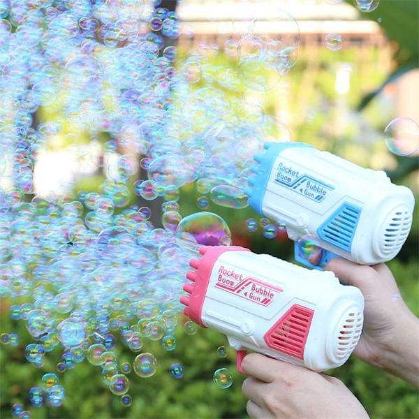 Bubble Machine 10 hål 69 hål Laifu Gatling Bubble Gun Blue Short Laifu