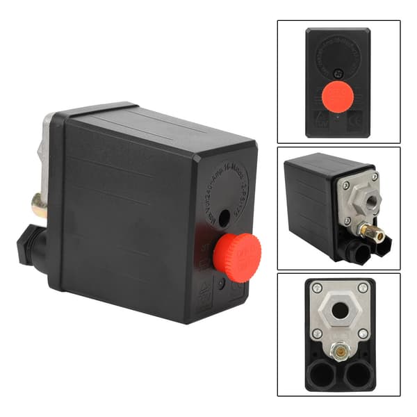 Trykventilkontakt Enkelt Hul Luftkompressor 0,4-0,7Mpa G1/4 220V